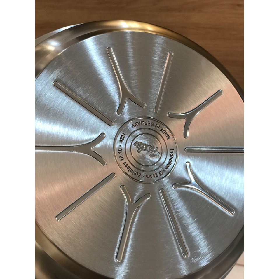 Chảo inox cao cấp Fissler Original Profi Collection 24cm - Hanfgc hính hãng, bảo hành 12 tháng