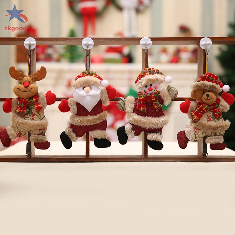 Phụ Kiện Búp Bê Treo Trang Trí Giáng Sinh Hình Ông Già Noel / Người Tuyết