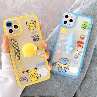 Ốp lưng silicon chống sốc viền nổi - hình nổi pikachu and crocodile - acc2751