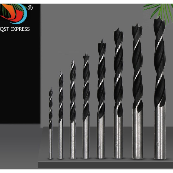 [ SỈ - LẼ ] Bộ 8 mũi khoan gỗ . Mũi khoan gỗ bằng thép tốc độ cao HSS thiết kế 3 cạnh tăng độ chính xác