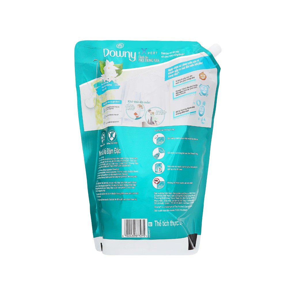 Nước xả vải Downy Expert phơi trong nhà túi 2.4 lít