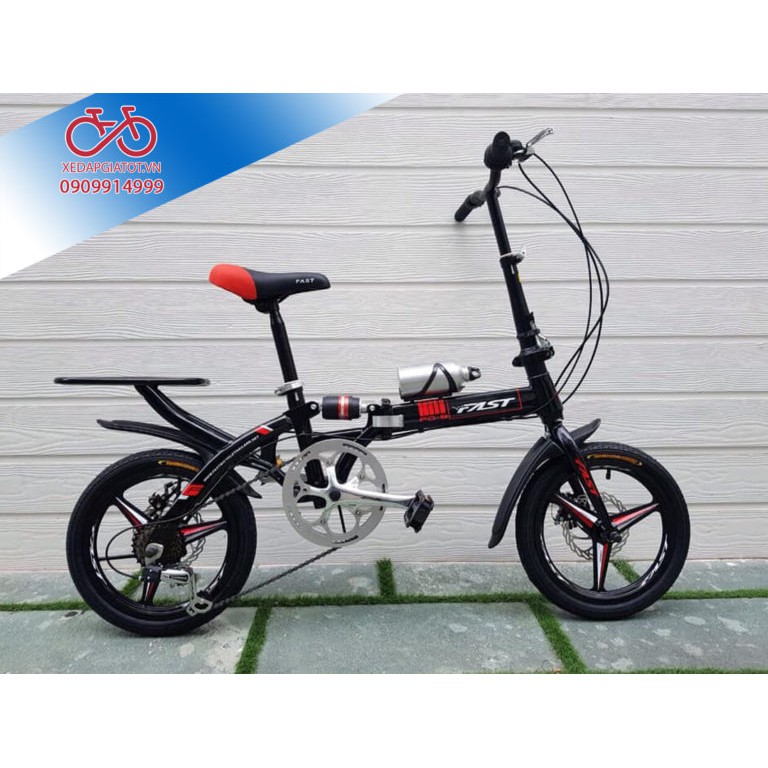 Xe Đạp Gấp FAST 16 Mâm Đúc F09 Nhập Khẩu Thái Lan Nhỏ Gọn