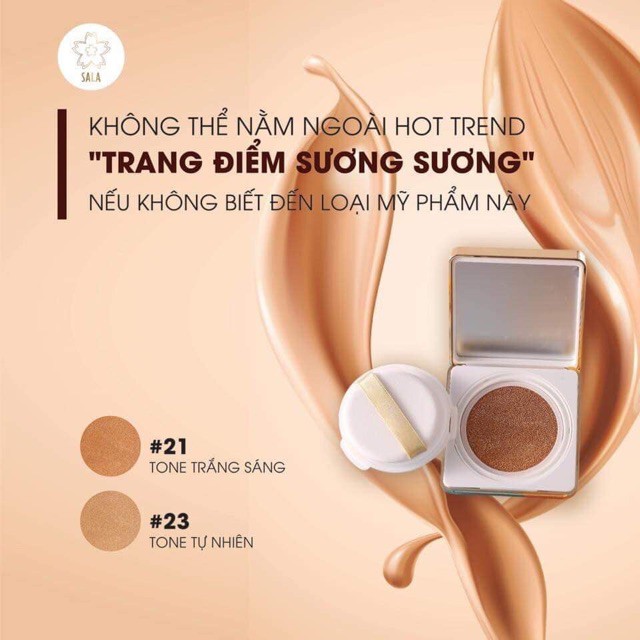 Combo Phấn Nước Cushion SALA + Phấn nền Sala 3D