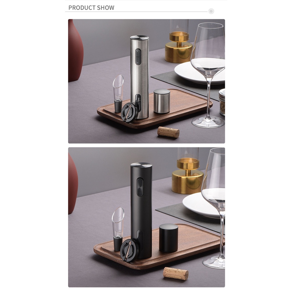 Uareliffe 4 In 1 Electric Red Wine Opener Kit Wine Bottle Corkscrew