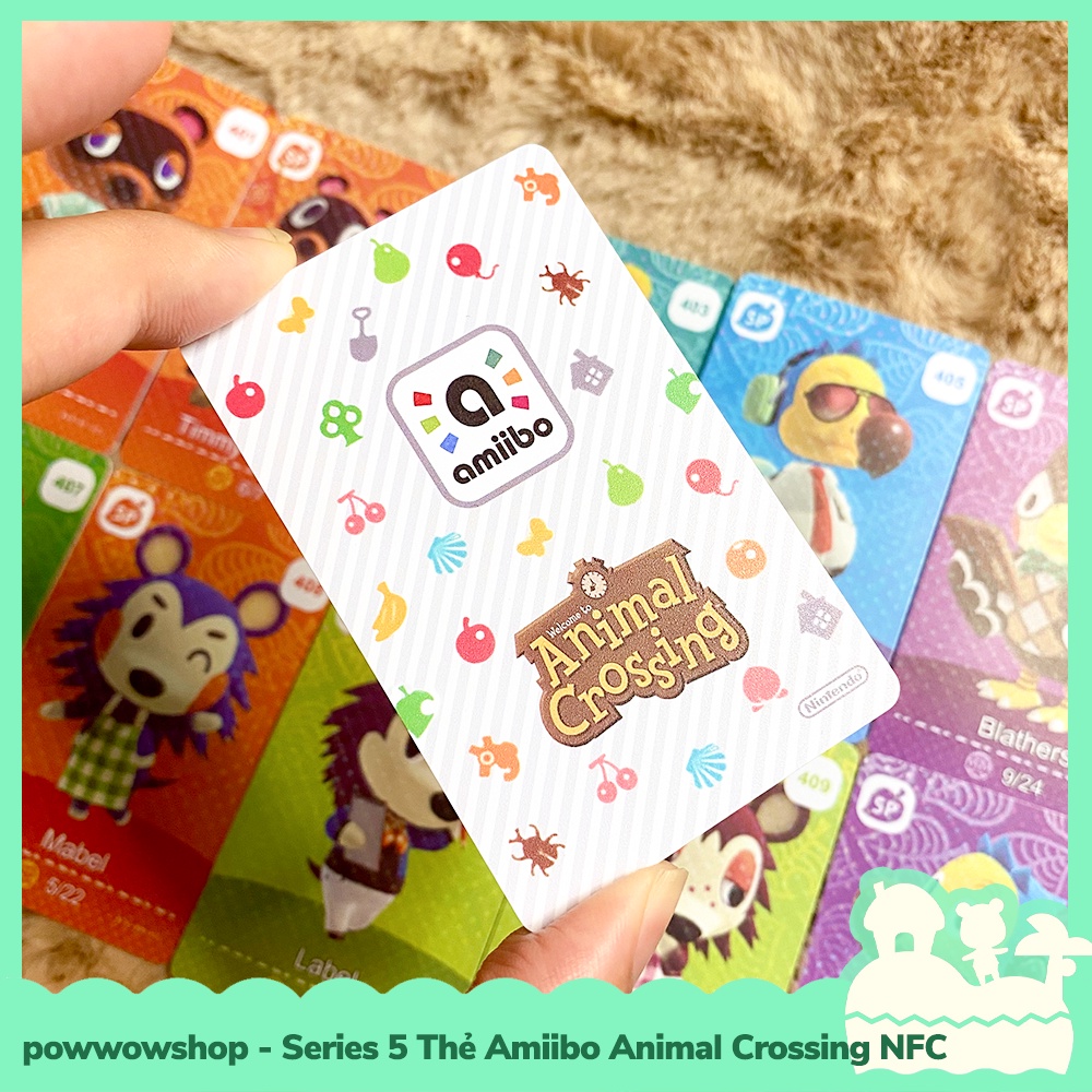 [Sẵn VN - Hỏa Tốc] SERIES 5 - Thẻ Amiibo NFC UV Cán Mờ Game Animal Crossing Horizons Trên Hệ Máy Nintendo Switch | BigBuy360 - bigbuy360.vn