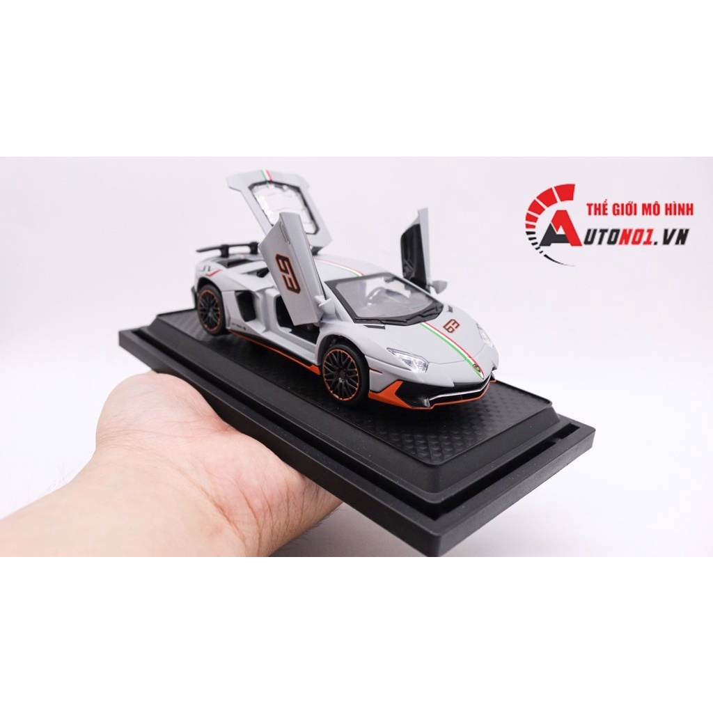 Mô hình xe Lamborghini Aventador LP780-4 SVJ tỉ lệ 1:32 Miniauto OT307