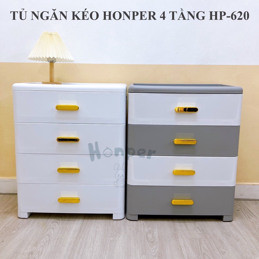 Tủ ngăn kéo Honper 4 tầng phân phối chính hãng Bonbon mart