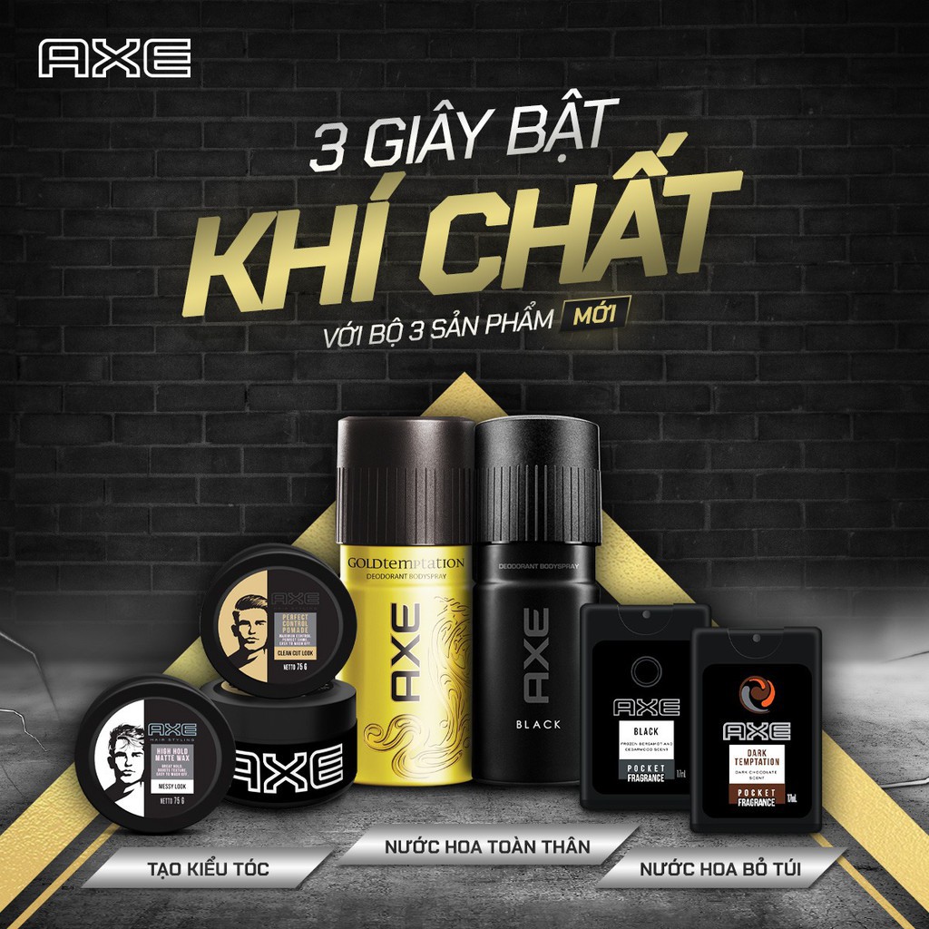 [G02] [HB GIFT] Nước hoa bỏ túi AXE 17ml S006