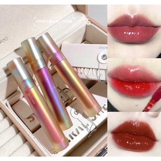 Joocyee Shell lip gloss Son môi mềm mịn sáng bóng không bết dính màu hồng nâu tự nhiên không thấm nước lâu trôi