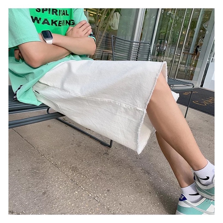 QUẦN SHORT KAKI ỐNG RỘNG NAM NỮ T-A-N Style hàn quốc-QSKT1-dể phối đồ màu trắng kem ảnh thật