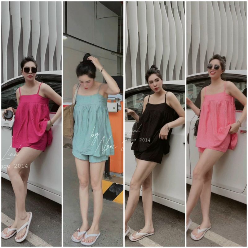 Bộ 2 Dây Siêu Hot Trend - Chất liệu lụa satin