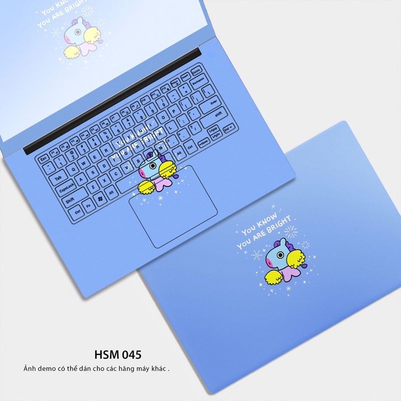 Skin Dán Laptop CHỦ ĐỀ BTS/ BT21 (P3) - Miếng Dán Laptop Cắt Sẵn Theo Từng Model Máy