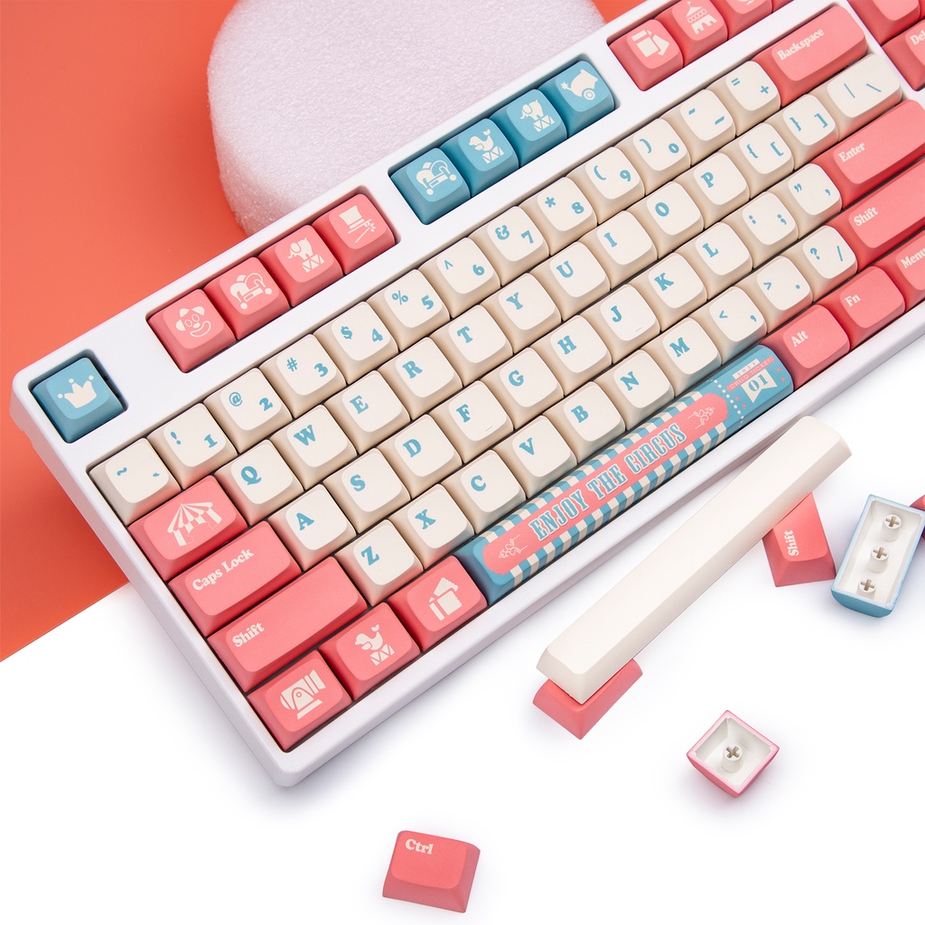 PBT XDA Cấu hình Keycaps tùy chỉnh 142 Phím Đặt ANSI Layout Keycaps Bộ cho Gateron Kailh Cherry MX Công tắc bàn phím cơ