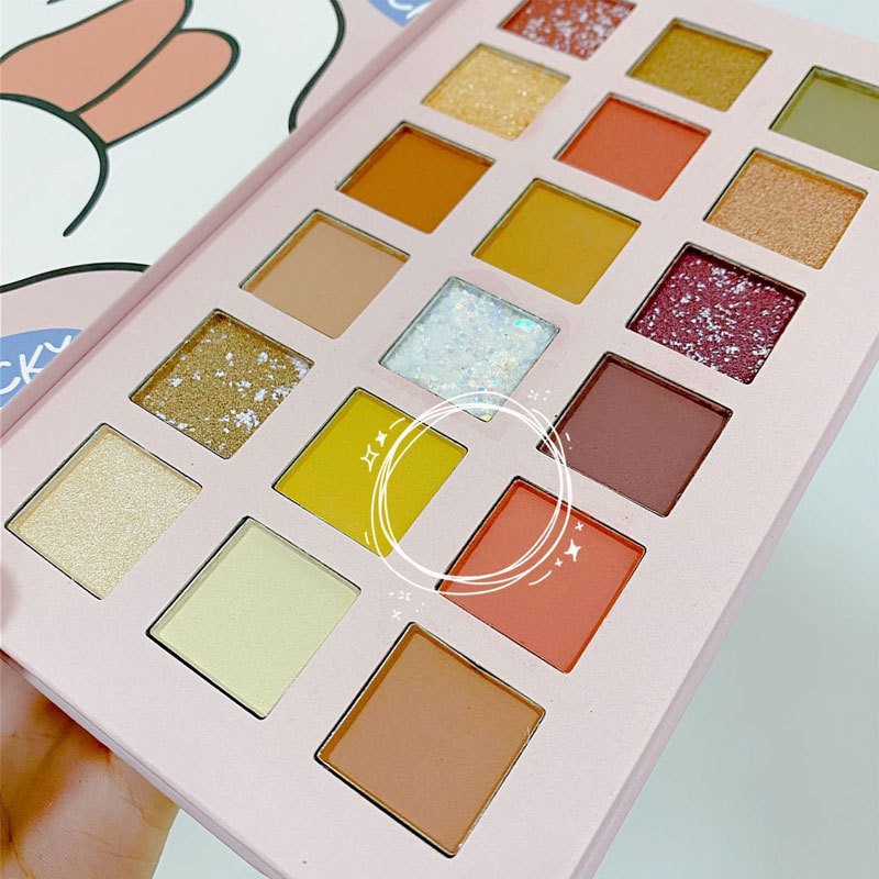 Bảng phấn mắt nhũ lì 18 Ô Muge Leen Con Vịt Sena Beauty | BigBuy360 - bigbuy360.vn