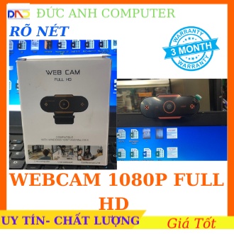 Webcam Full HD 1080P Cho Máy Tính, Camera Có Mic 1080p Cho Laptop Học Online Qua ZOOM, Trực Tuyến- Hội Họp Rõ Nét