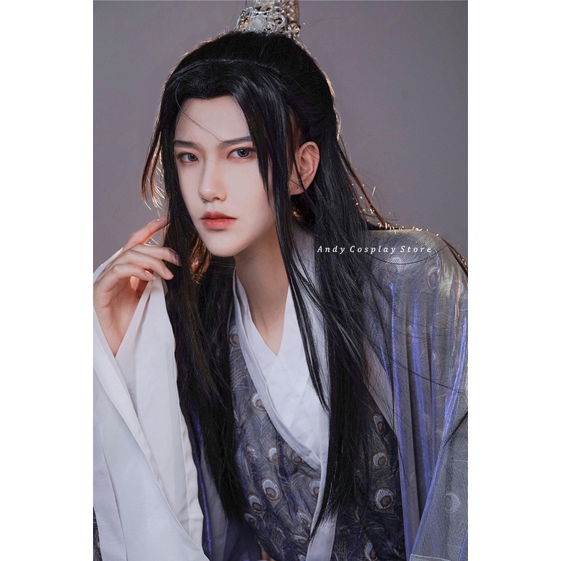 [CÓ SẴN] Tóc giả/ Wig teen nam dài cổ trang Manreally