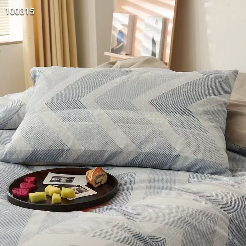 Bộ chăn ga gối Cotton Organic M2T BEDDING phong cách Hàn Quốc hiện đại đủ kích thước - COTTON Kẻ Sóng
