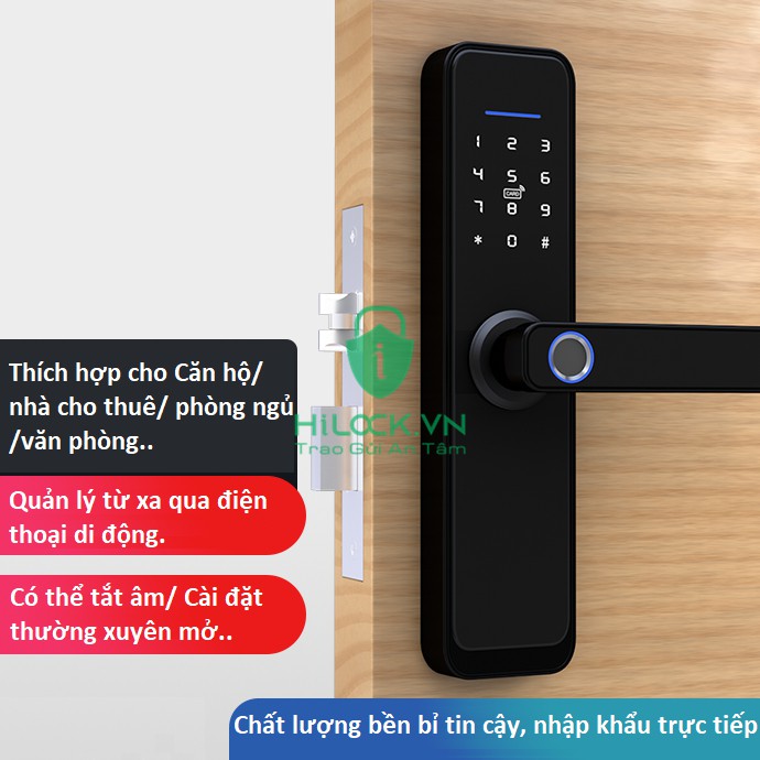 [Nhập KHOA15 giảm 15% đơn từ 99K] Khóa vân tay smart Tuya X2 2020 mở khóa vân tay, thẻ từ, chìa cơ, mật khẩu