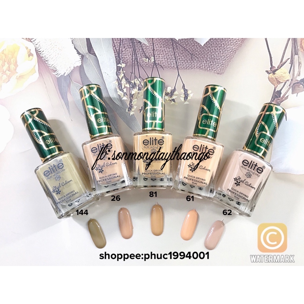 Sơn móng tay cao cấp Elite 16ml (không cần hơ máy)