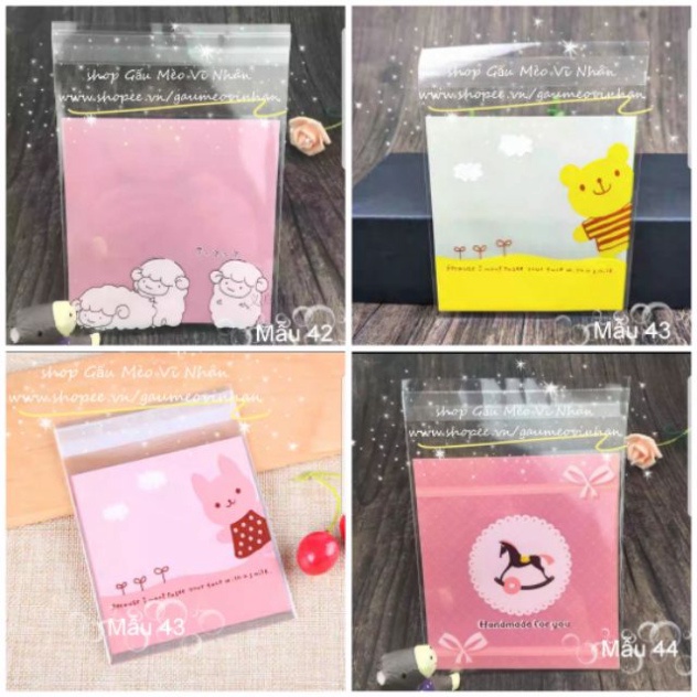 100 cái Bao bì squishy, bao bì bánh kẹo size 10*10cm (p.4)