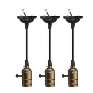 3 dây đèn thả cổ điển vintage e27 220v công tắc đui đèn