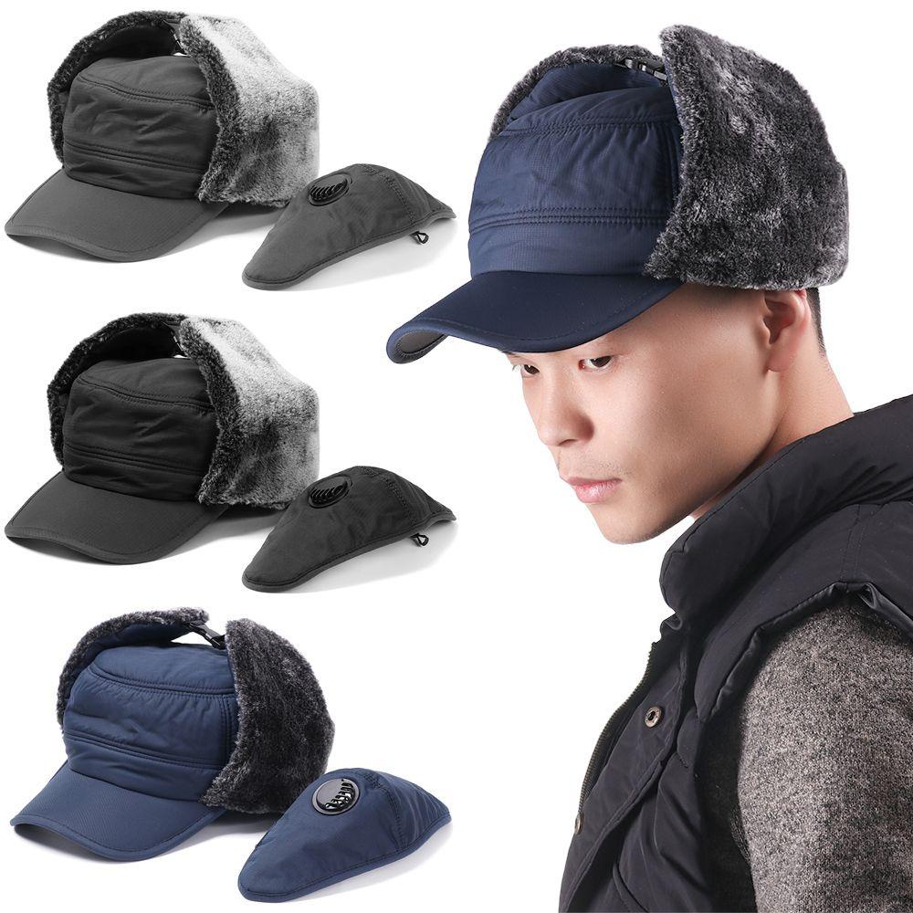 Mũ Bomber Lông Chắn Gió Giữ Ấm Mùa Đông Cho Nam