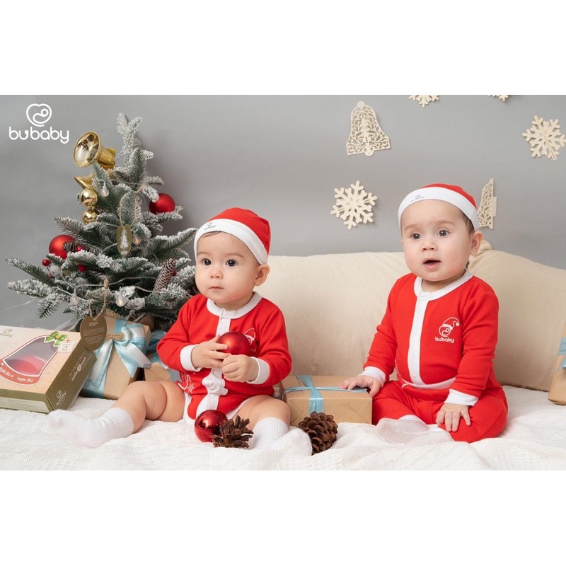 BUBABY - bộ dài tay Noel Bamboocotton