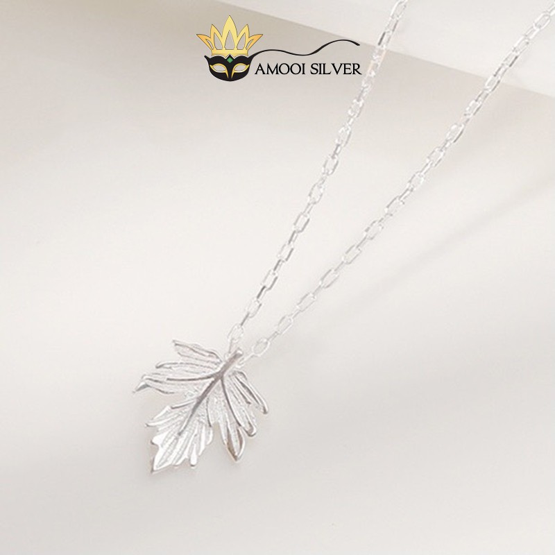 Dây chuyền bạc S925 lá phong - Amooi Silver AD61