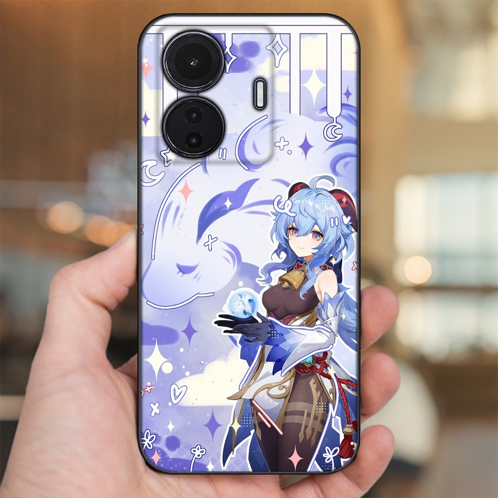Ốp lưng Vivo S15e viền đen in hình Ganyu Genshin Impact