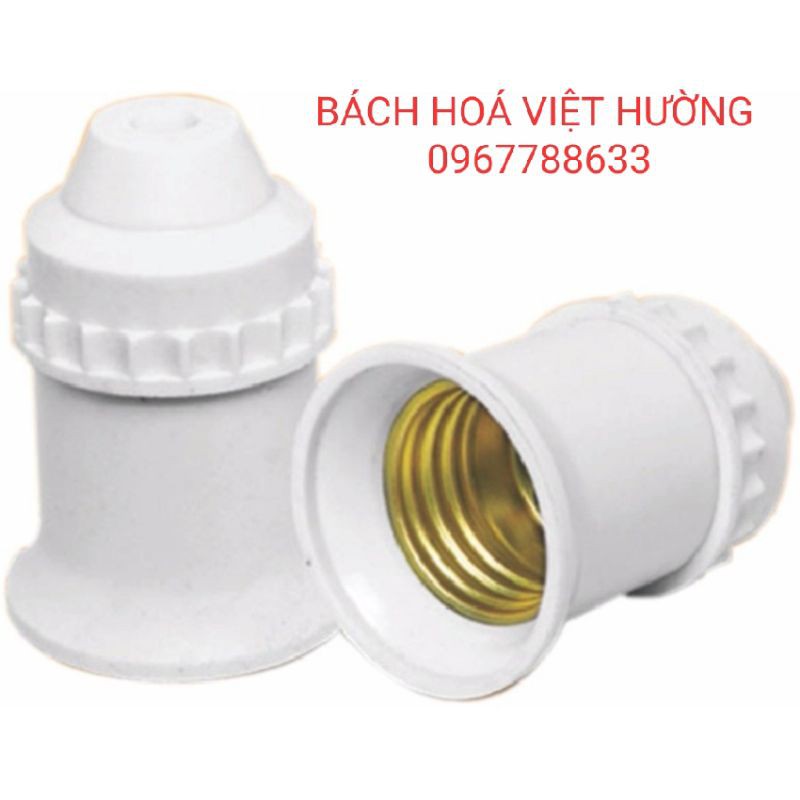 Đui đèn xoáy E27 gắn tường, đui treo ( giao màu ngẫu nhiên)