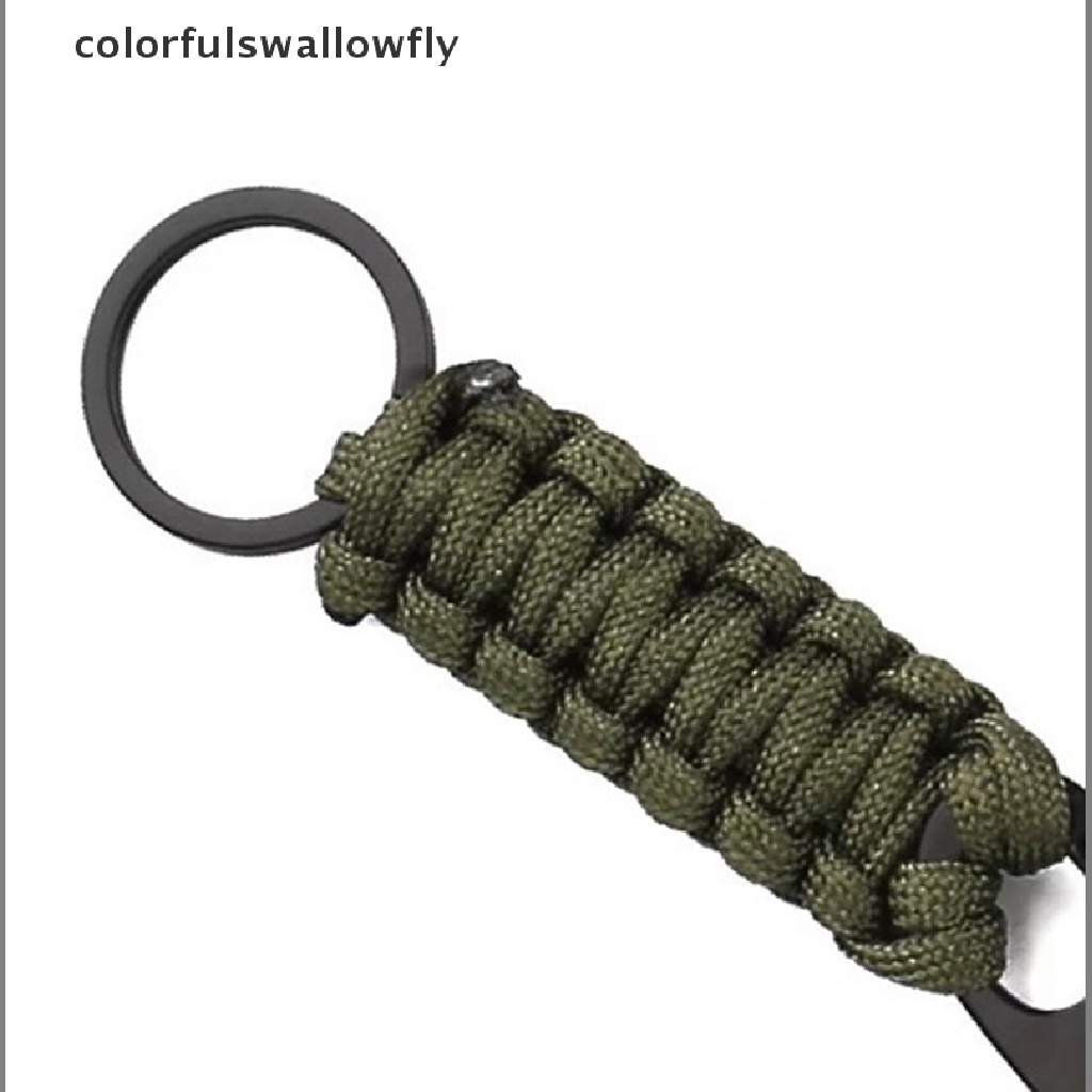 Móc khóa dây paracord màu rằn ri chất lượng