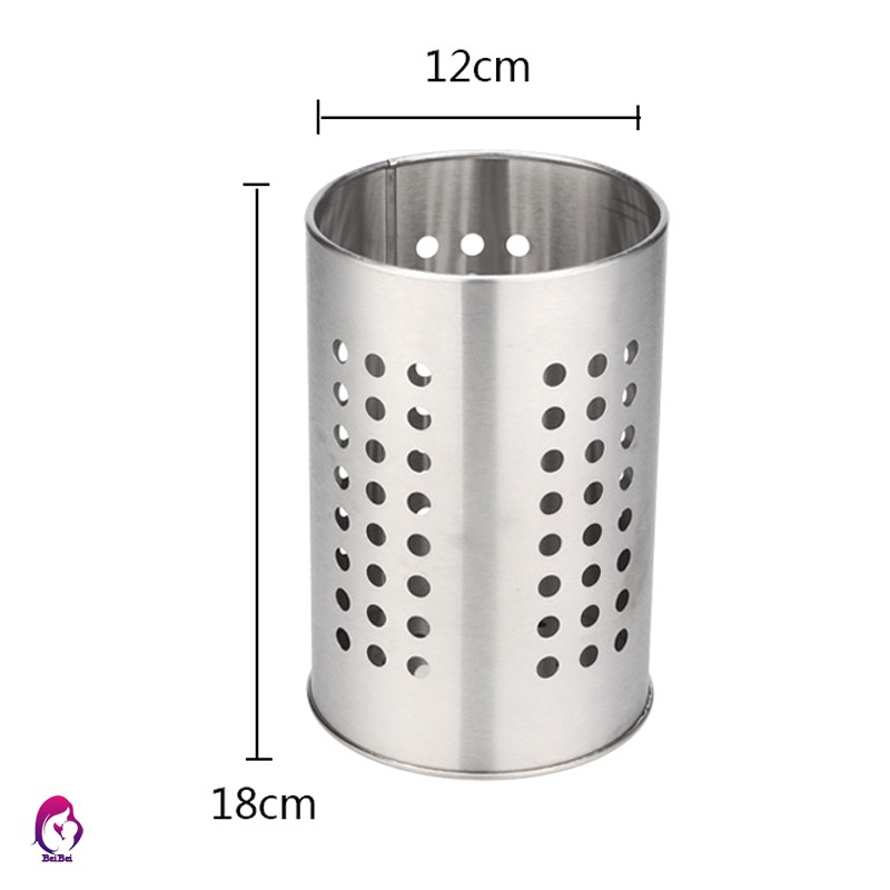 Ống đựng muỗng đũa bằng thép không gỉ đa năng