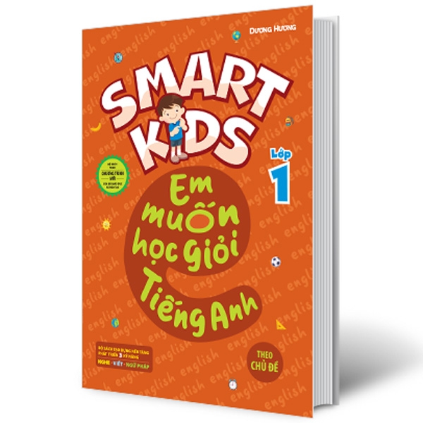 Sách - Smart Kids - Em Muốn Học Giỏi Tiếng Anh Lớp 1 - Theo Chủ Đề