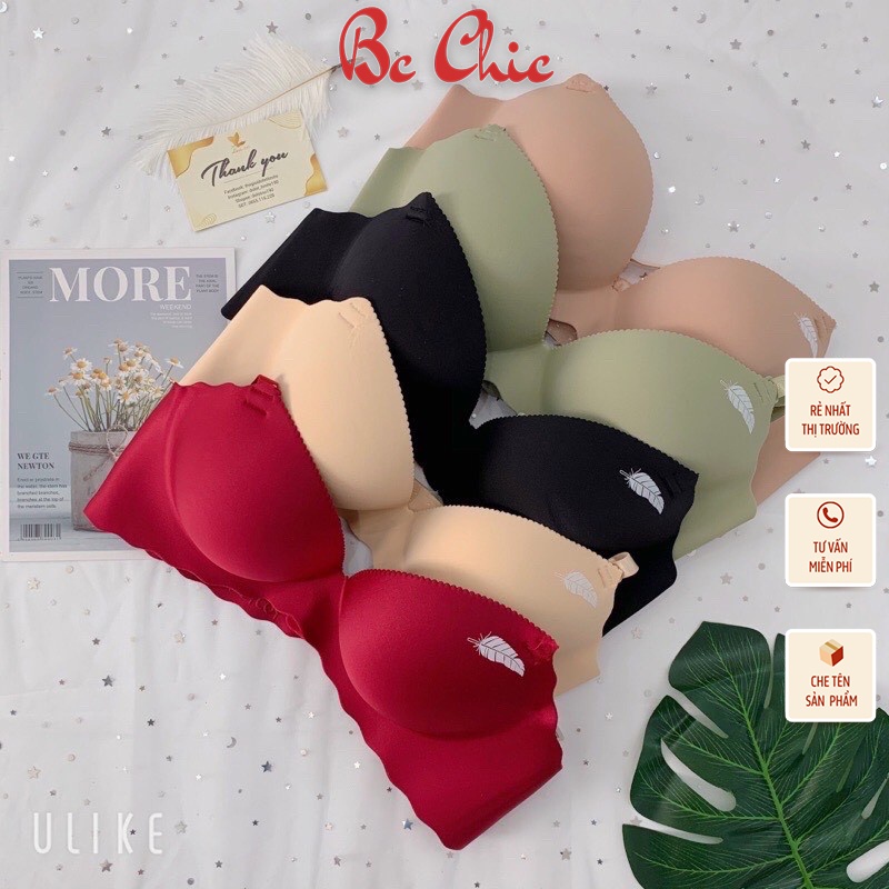 Áo lót nữ, áo ngực nữ su không gọng, đệm dày bàn tay 3cm Lá Liễu BC_CHIC LINGERIE