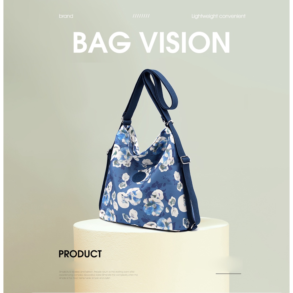 Ba Lô Đeo Vai Siêu Nhẹ Đa Năng Bằng Vải Nylon Thời Trang Cho Nữ