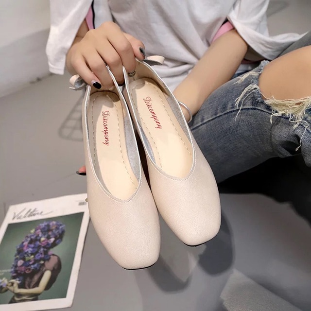 Giày búp bê nơ sau (kèm ảnh thật) | BigBuy360 - bigbuy360.vn