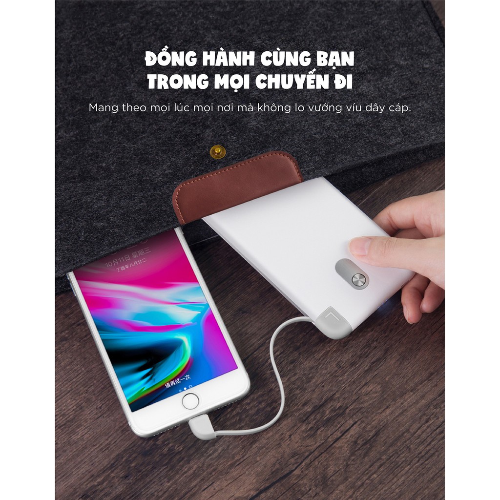 [YOOBAO80K giảm 80K] Pin sạc dự phòng + Dock sạc nam châm - YOOBAO YB-S10K Share dung lượng 10000mAh - Chính Hãng