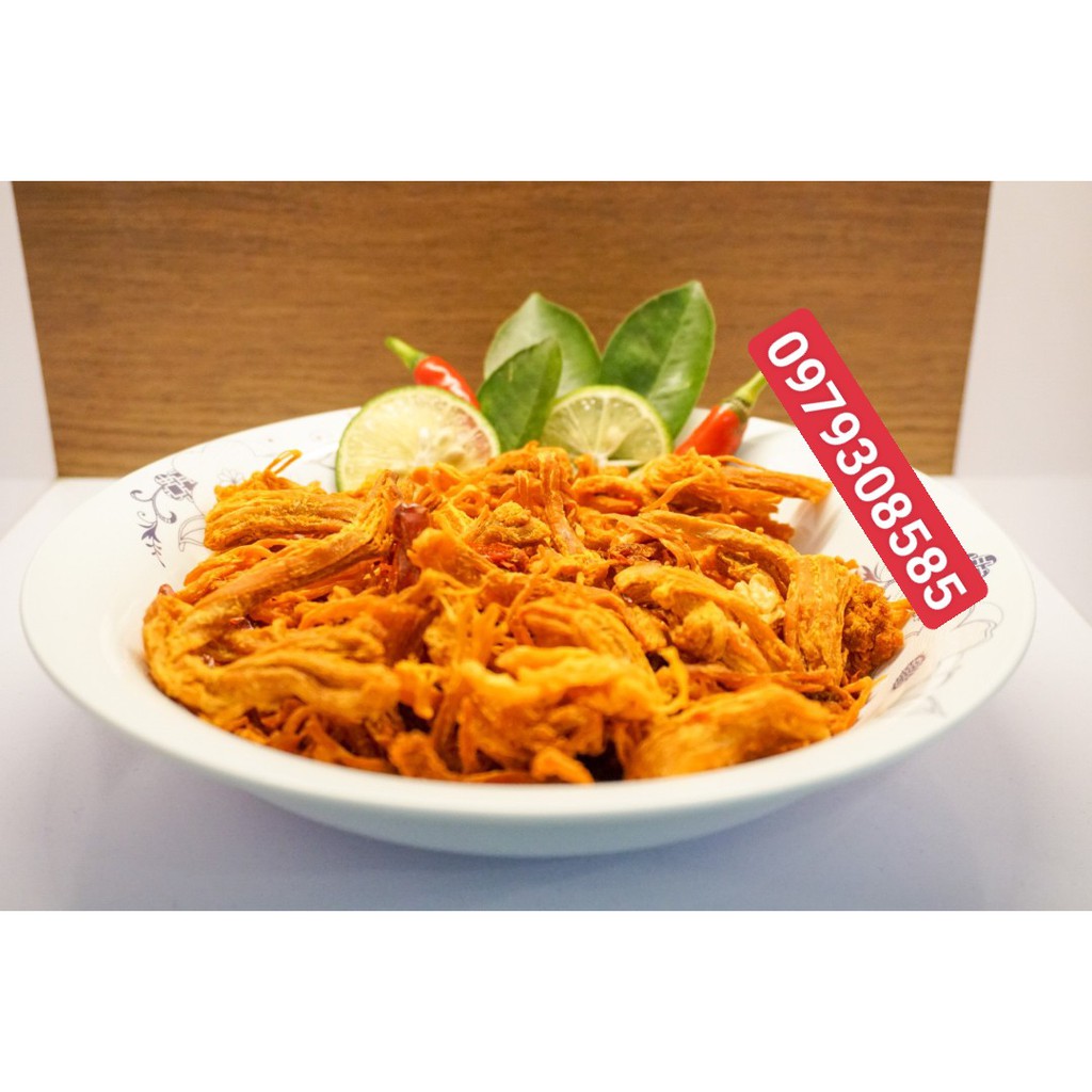 Khô heo, khô lợn cháy bơ tỏi sợi to 100gr loại đặc biệt cay vừa, đồ ăn vặt Hà Nội | BigBuy360 - bigbuy360.vn