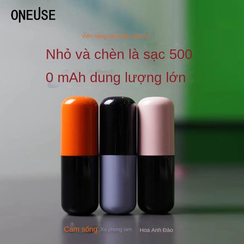 5000 mAh viên nang sạc khẩn cấp kho báu trong dòng điện thoại di động nhỏ gọn nhỏ gọn siêu mỏng di động cung cấp điện