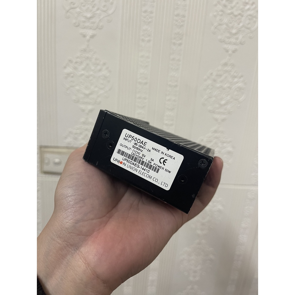 Nguồn tổ ong 2 đầu ra UP50DAE 5v-24V công suất thực 50W tháo máy hàng korean