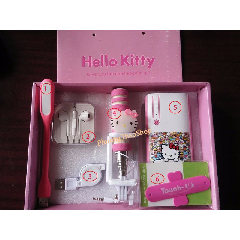 6 Psc/set Pin Sạc Dự Phòng Hello Pin Sạc Dự Phòng Hình Ảnh Hoạt Hình