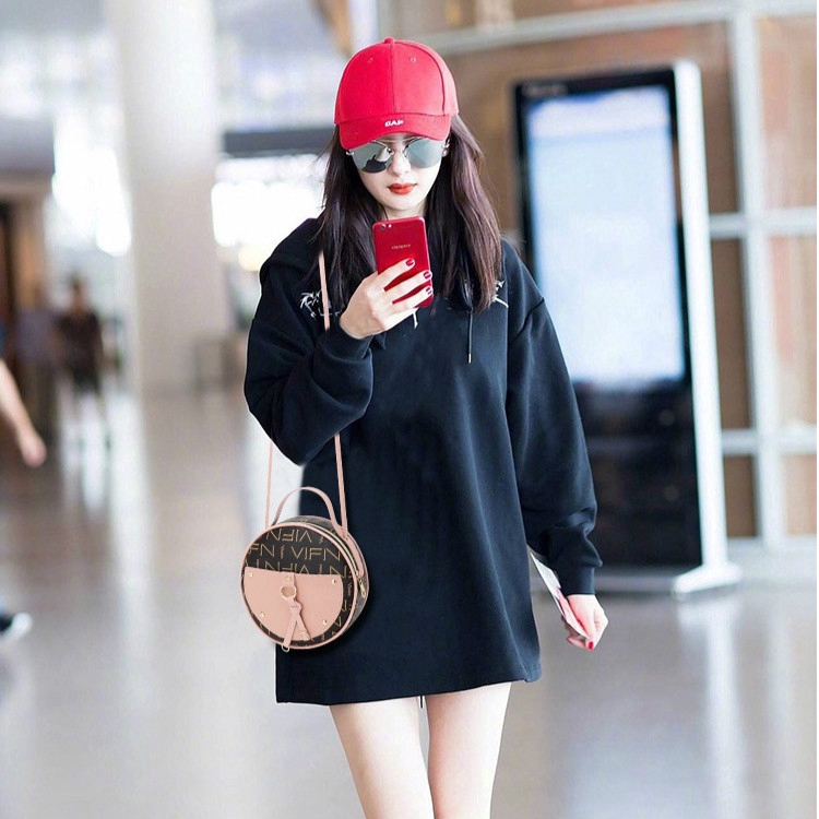 Túi nữ đeo chéo hình tròn nhỏ phong cách Hàn Quốc