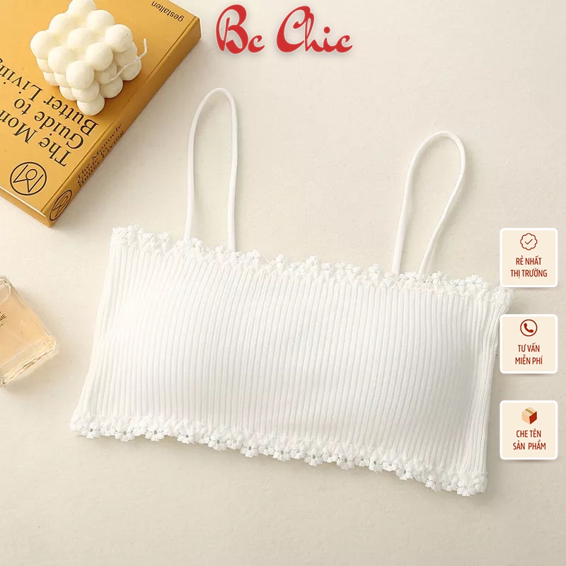 Áo lót áo bra gân tăm chân ren mã B636 bra thể thao,bra tập gym  BC_CHIC LINGERIE