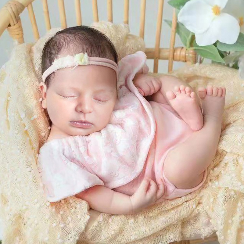 Bộ Đồ Ngủ Liền Thân Dễ Thương Dùng Làm Phụ Kiện Chụp Ảnh Cho Bé Sơ Sinh