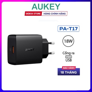 【Giao hàng nhanh】Cốc Sạc Aukey PA-T17 Sạc Nhanh Quick Charge 3.0 Công Suất 18W Tiêu Chuẩn An Toàn - Hàng Chính Hãng