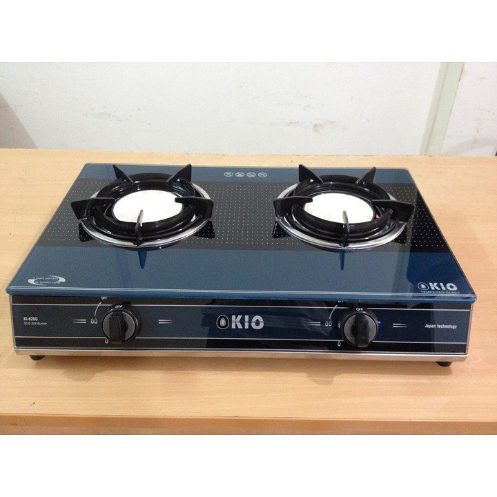 Bếp gas đôi kính hồng ngoại OKIO mặt điếu to 12cm