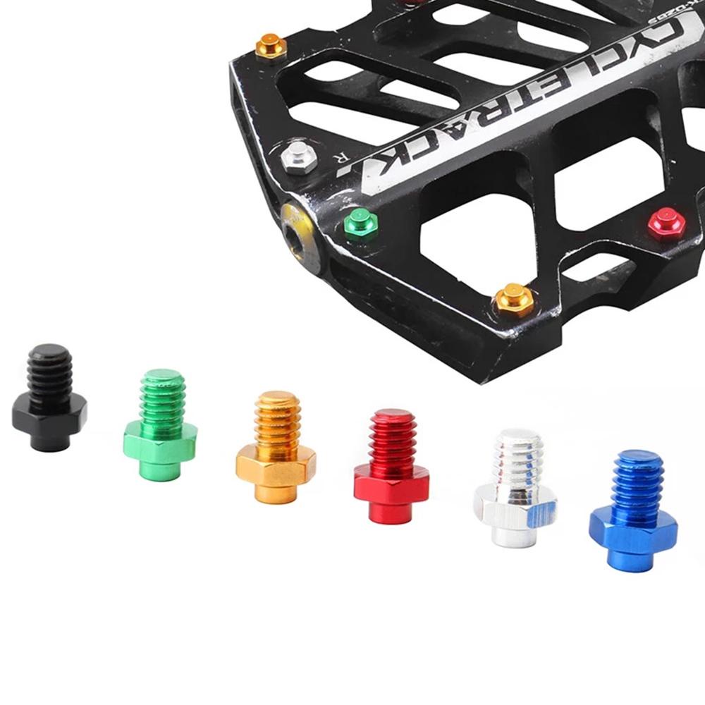 Set 10 Ốc Vít M4 Bằng Hợp Kim Nhôm Nhiều Màu Gắn Bàn Đạp Xe Đạp
