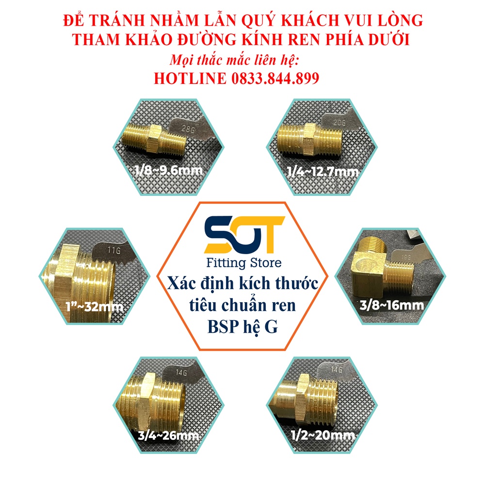 [CẢ RÁ G 3/4 (27) REN NGOÀI] Nối ren trong G 1/2 (21) - Inox bóng (Steel pipe fitting reducer bush male to female)