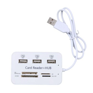 Multifunction USB 2.0 Hub USB Splitter 3 Ports USB Combo Support SD/Micro