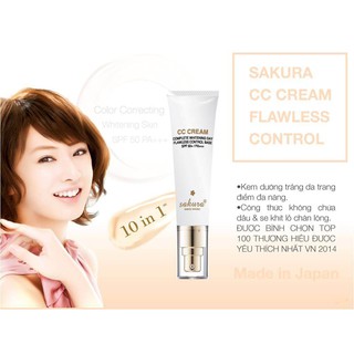 Kem trang điểm chống nắng Sakura CC Cream